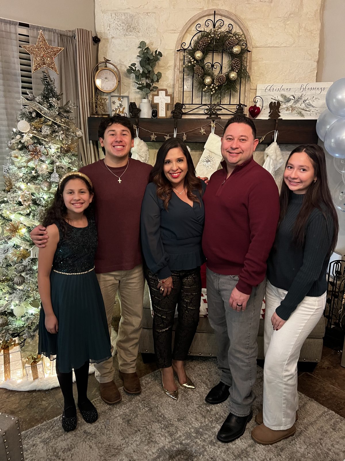 Tristan with his family